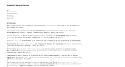 Desktop Screenshot of cabrerabernal.org